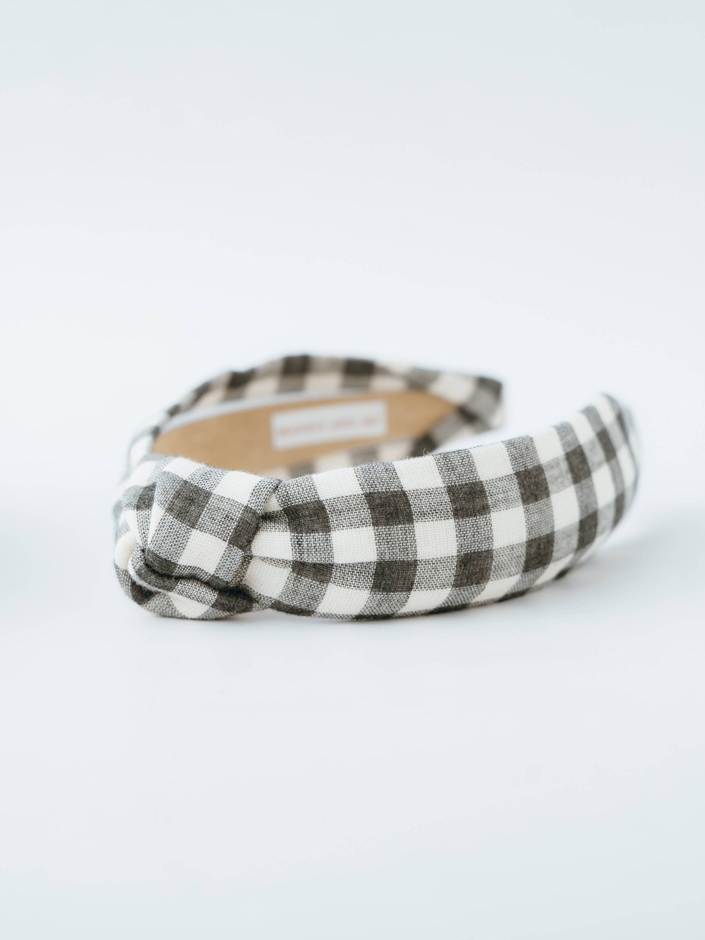 Black & White PIaid Buffalo Check Comfortable Knot Headband