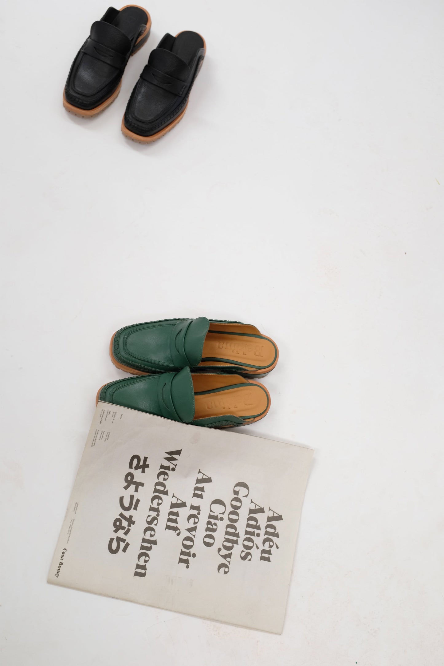 Beklina Loafer Mule Slip On Shoe Parsley (Green)