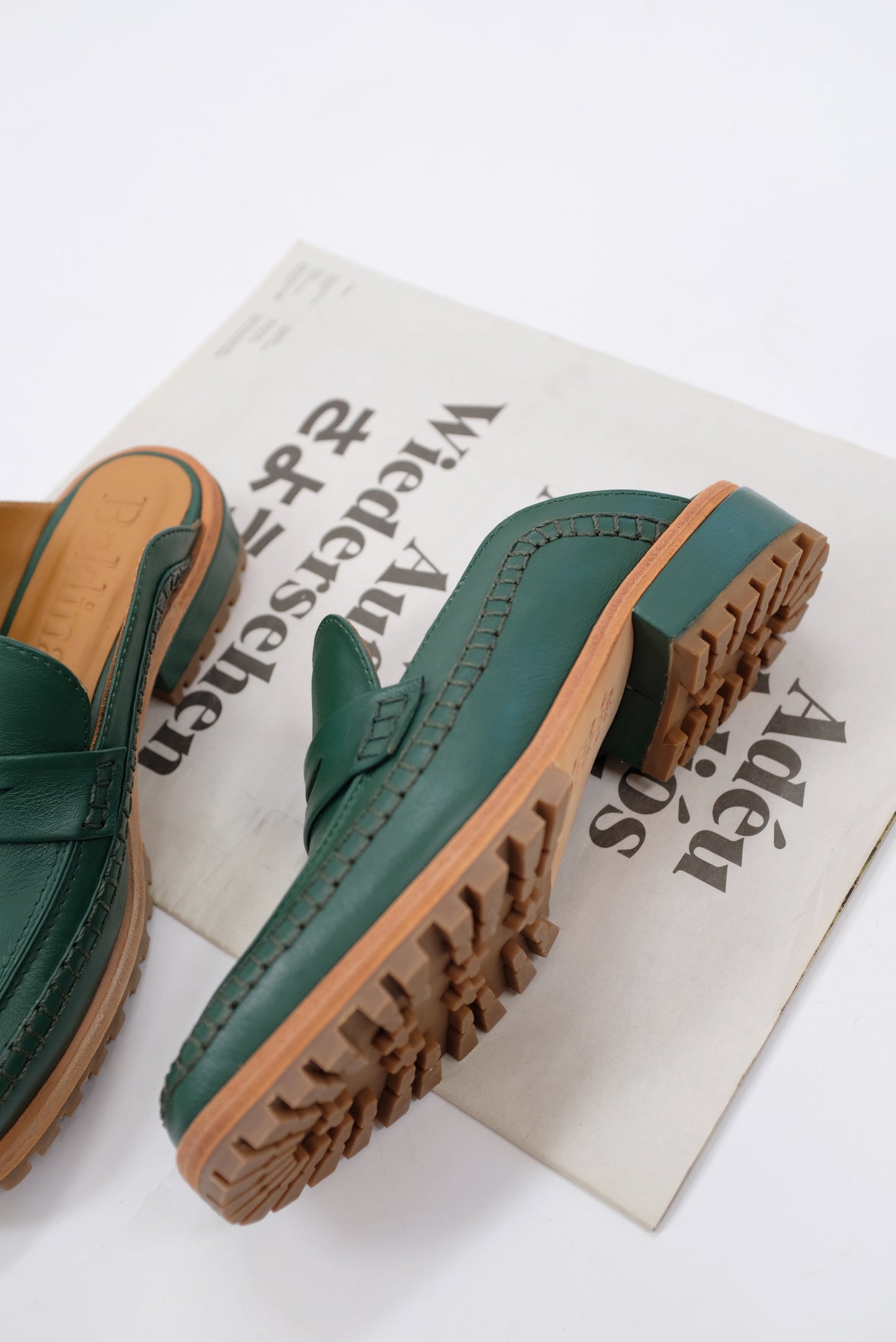 Beklina Loafer Mule Slip On Shoe Parsley (Green)