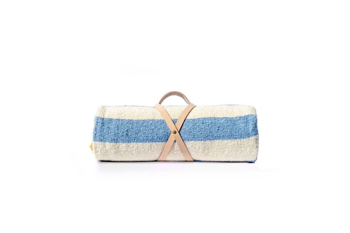 Blue and Cream Stripe - Blanket Roll