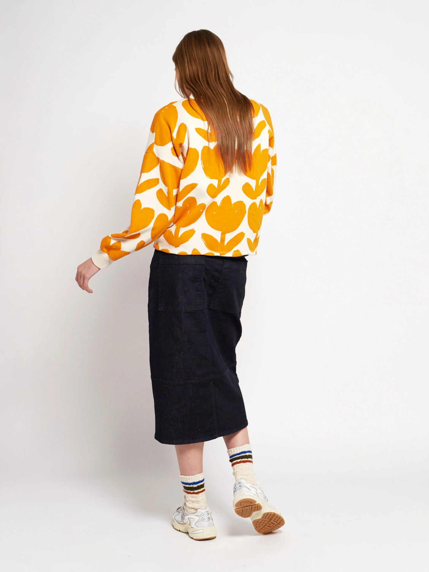 Bobo Choses Retro Flowers all over sweatshirt