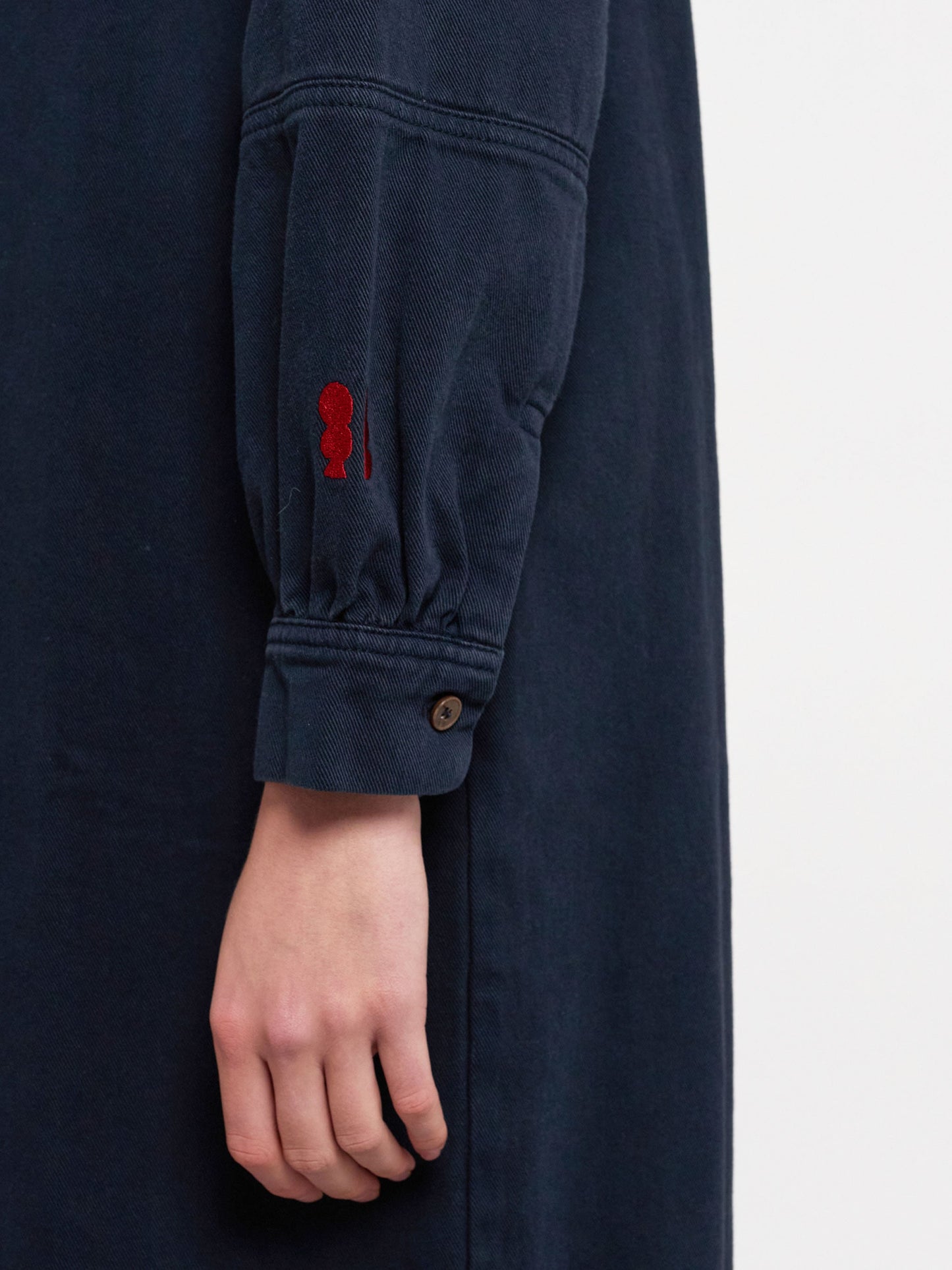 Bobo Choses straight puff sleeves dress