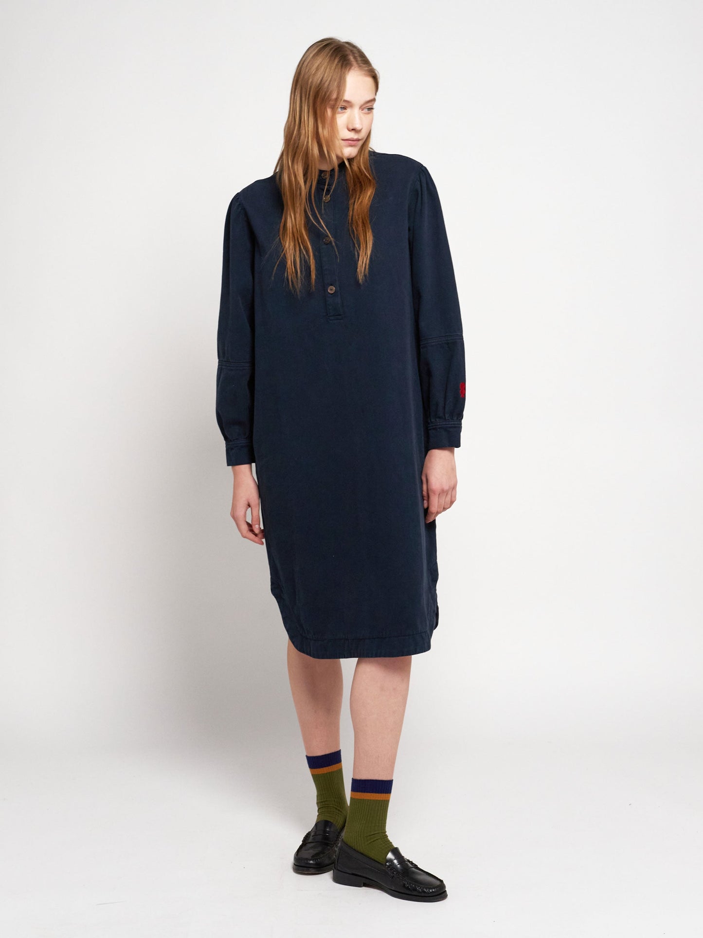 Bobo Choses straight puff sleeves dress
