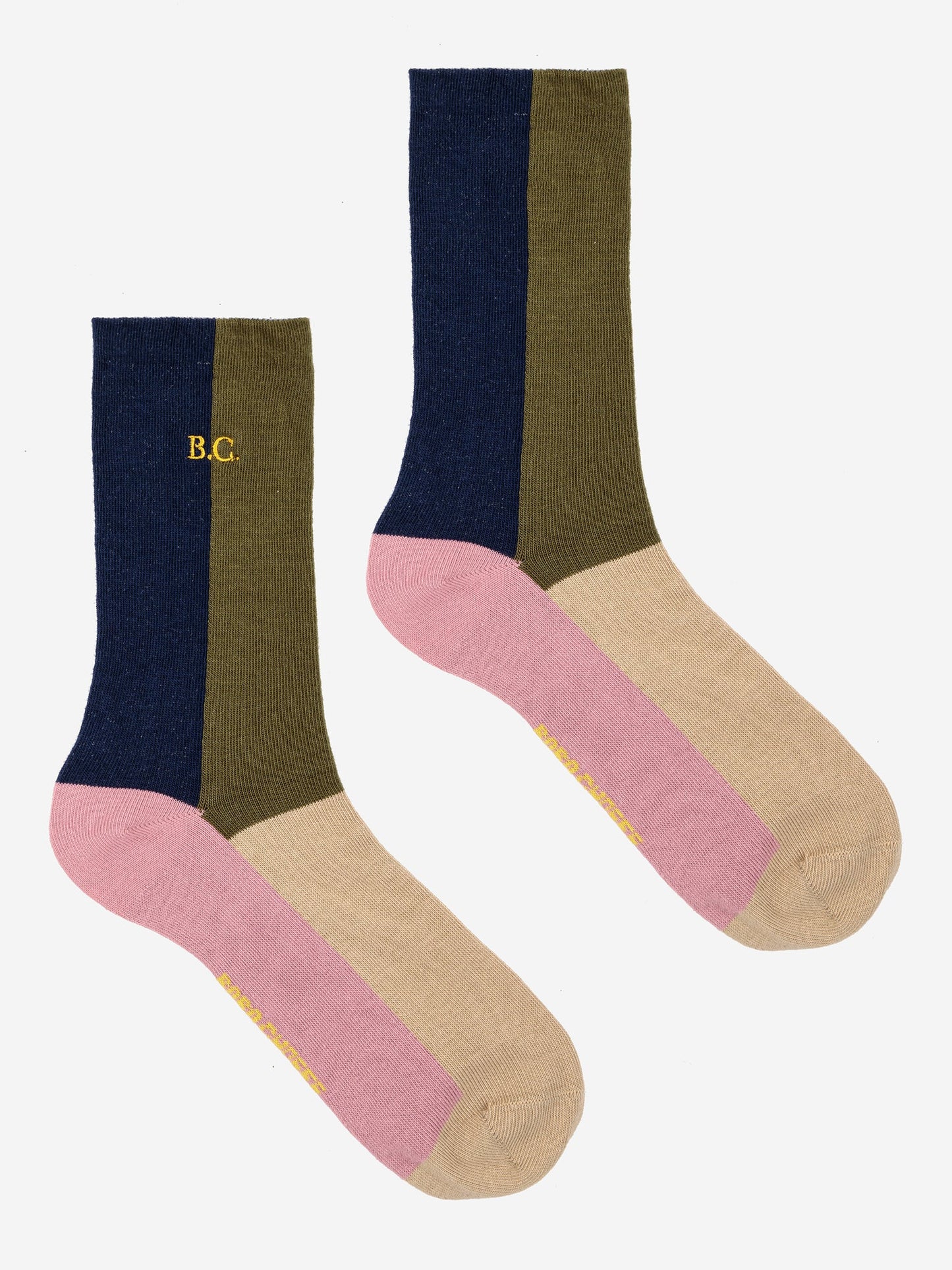 Color block long socks
