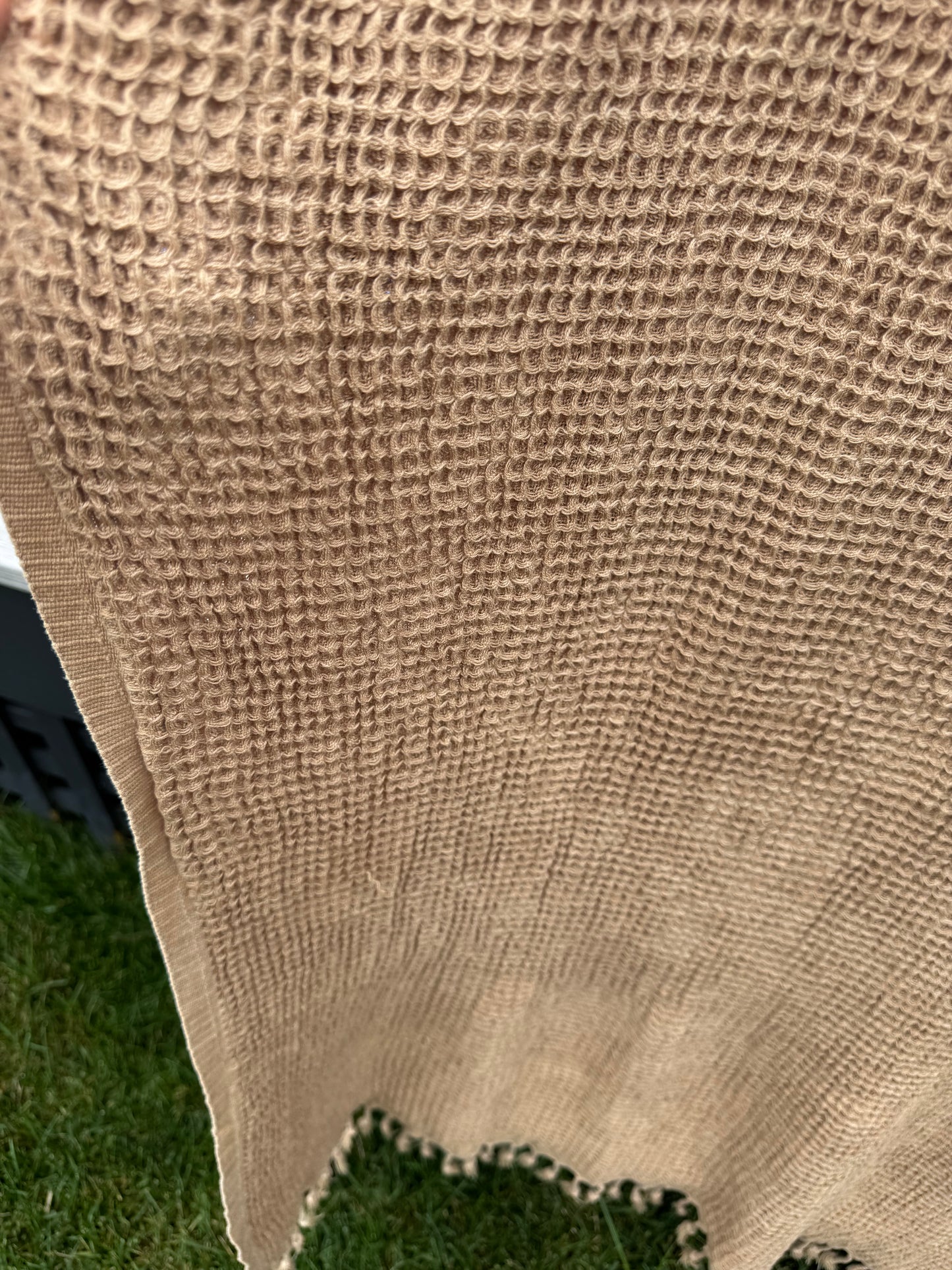 Plush Waffle Towels in Botanical Colors