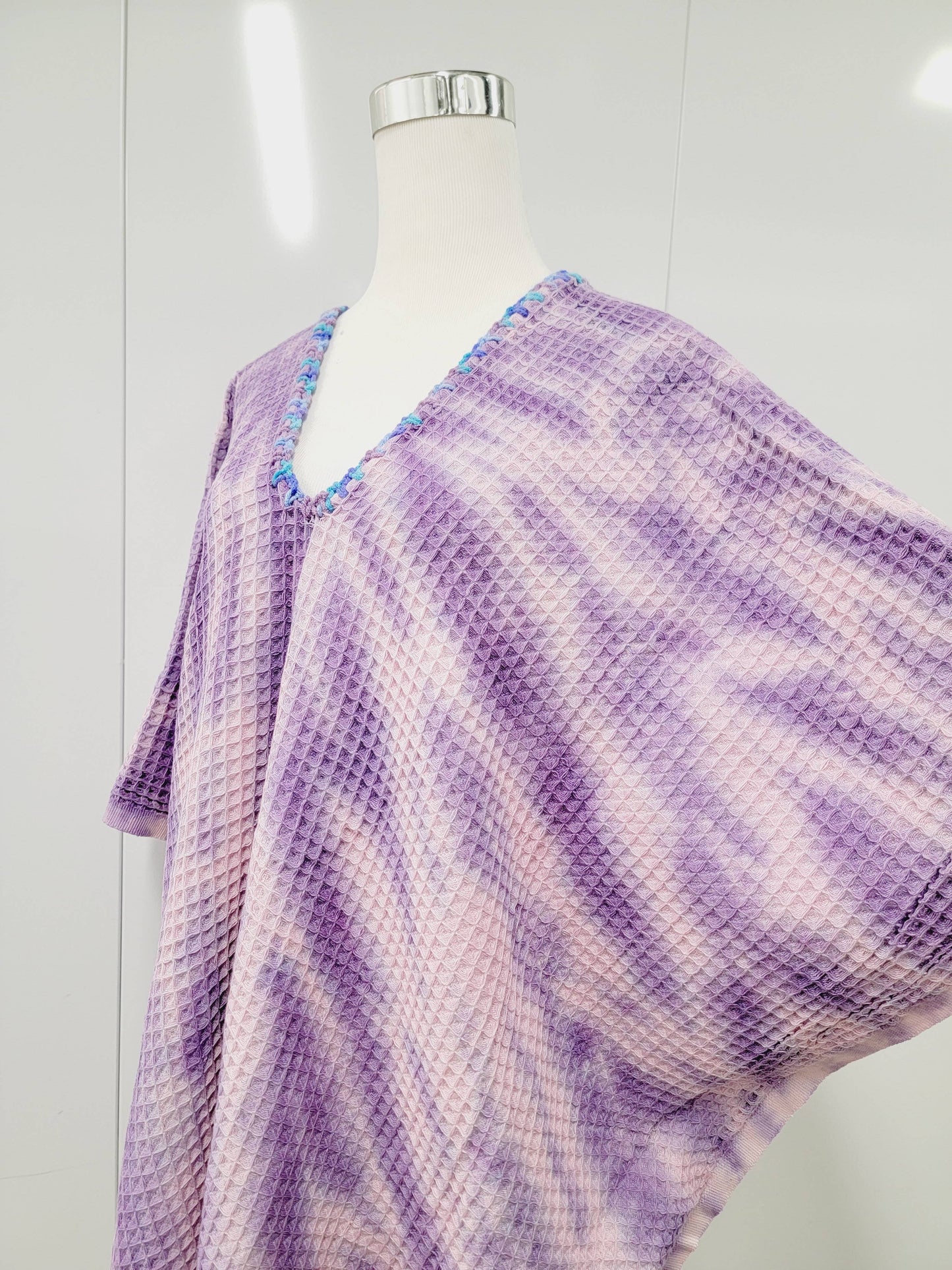 Beach cover-up, Hand made Honey comb wave Cotton cover
