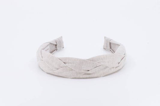Braided Flax Neutral Headband for Women | Alice Band