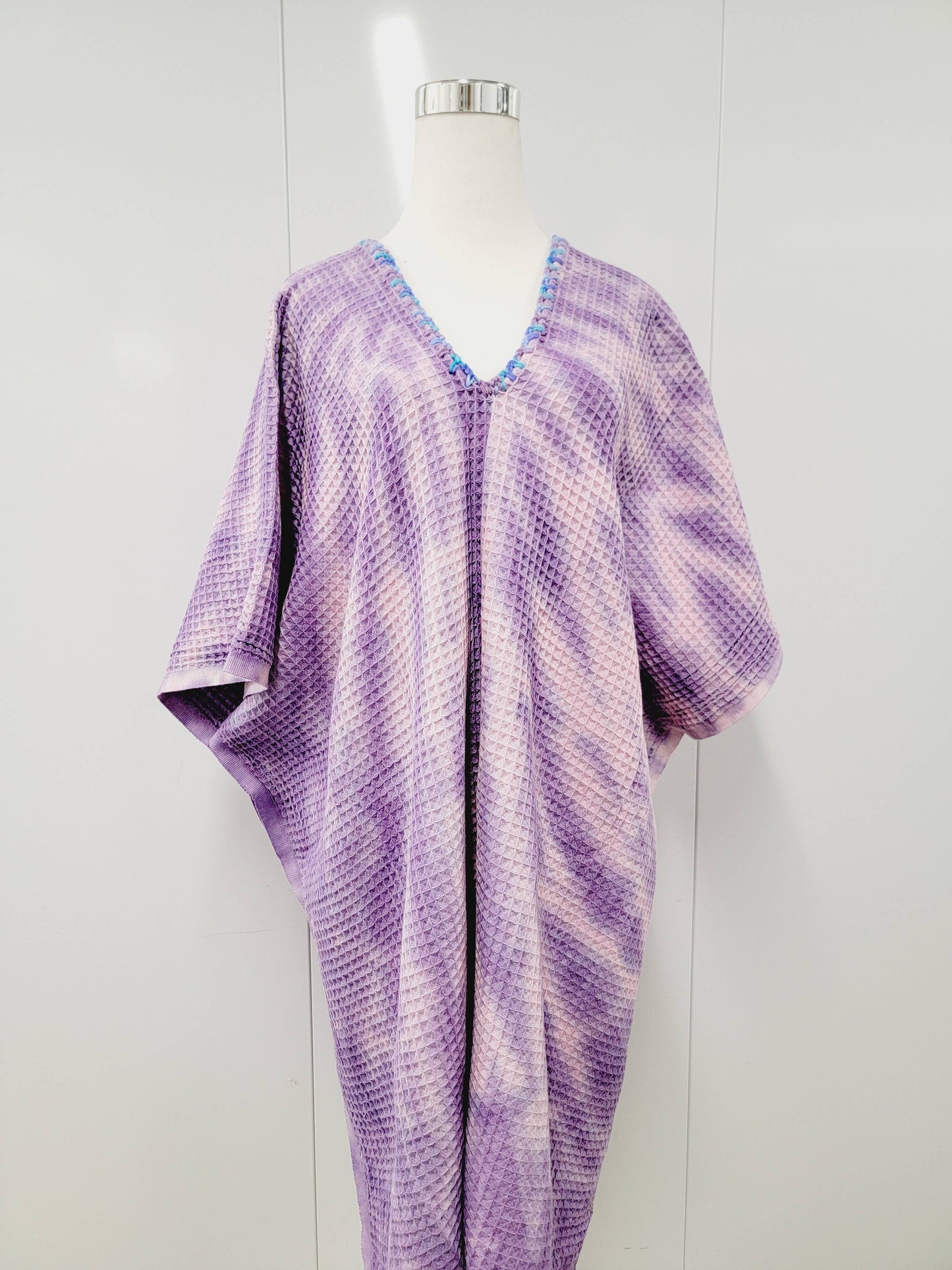 Beach cover-up, Hand made Honey comb wave Cotton cover