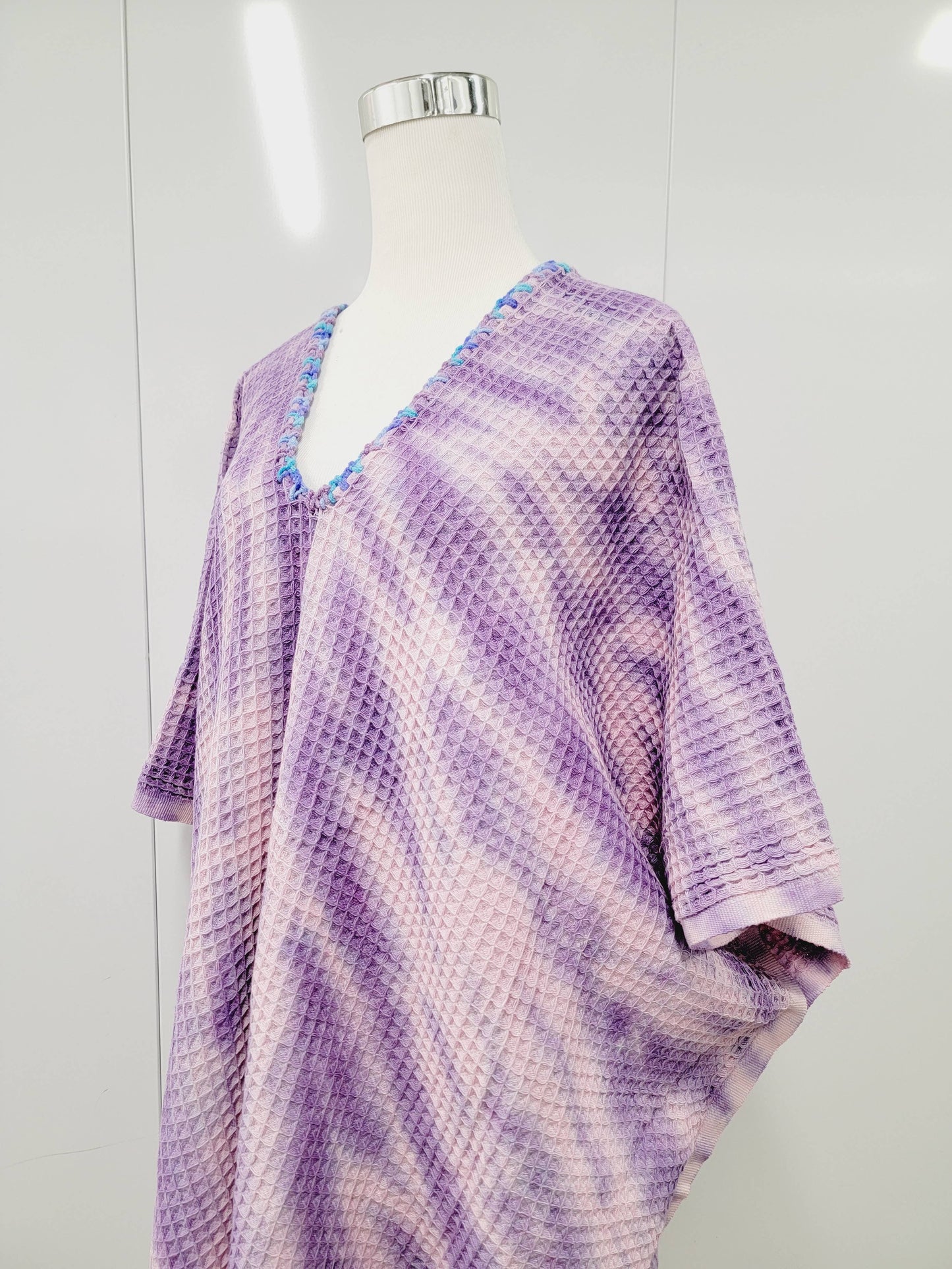 Beach cover-up, Hand made Honey comb wave Cotton cover
