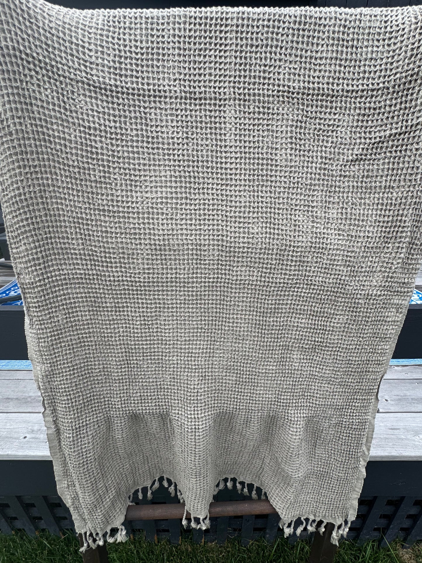 Plush Waffle Towels in Botanical Colors