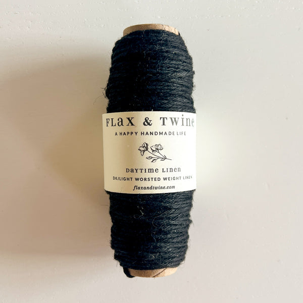 Flax & Twine Daytime Linen - DK / Light Worsted Weight - Mini Spool
