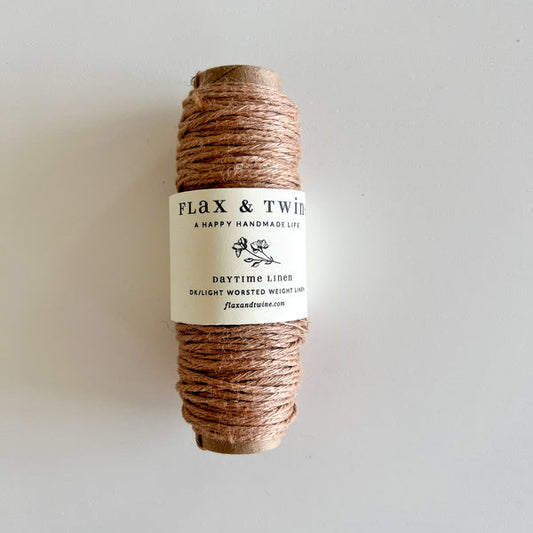 Flax & Twine Daytime Linen - DK / Light Worsted Weight - Mini Spool