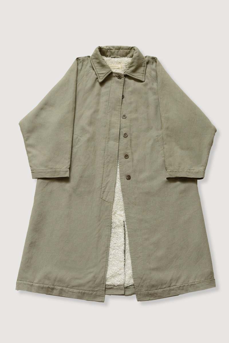 MICAELA GREG JADE A-LINE SHERPA TRENCH