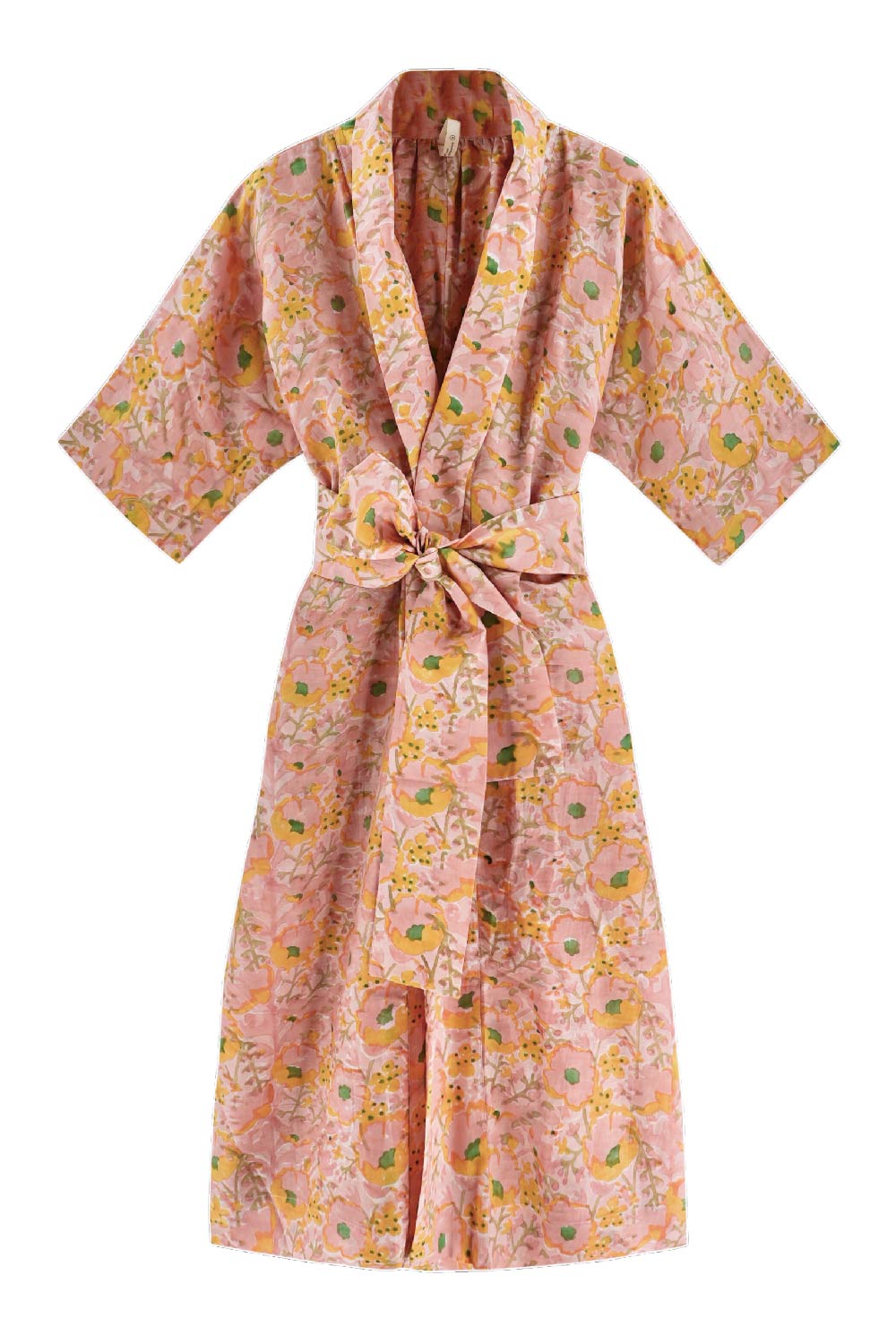 Mirth Organic Cotton Laos Robe in Pink Lemonade