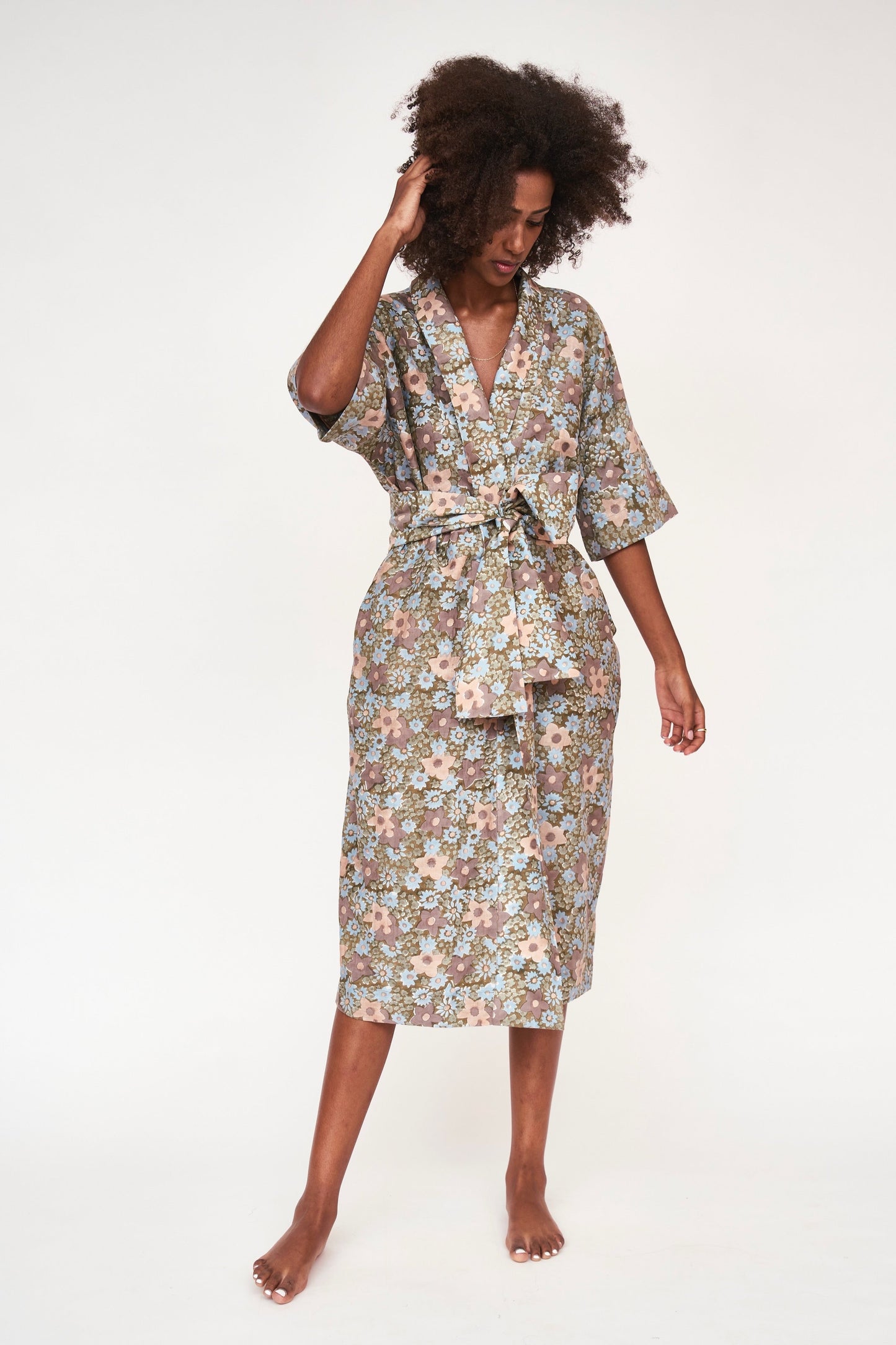 Mirth Organic Cotton Laos Robe in Stargazer