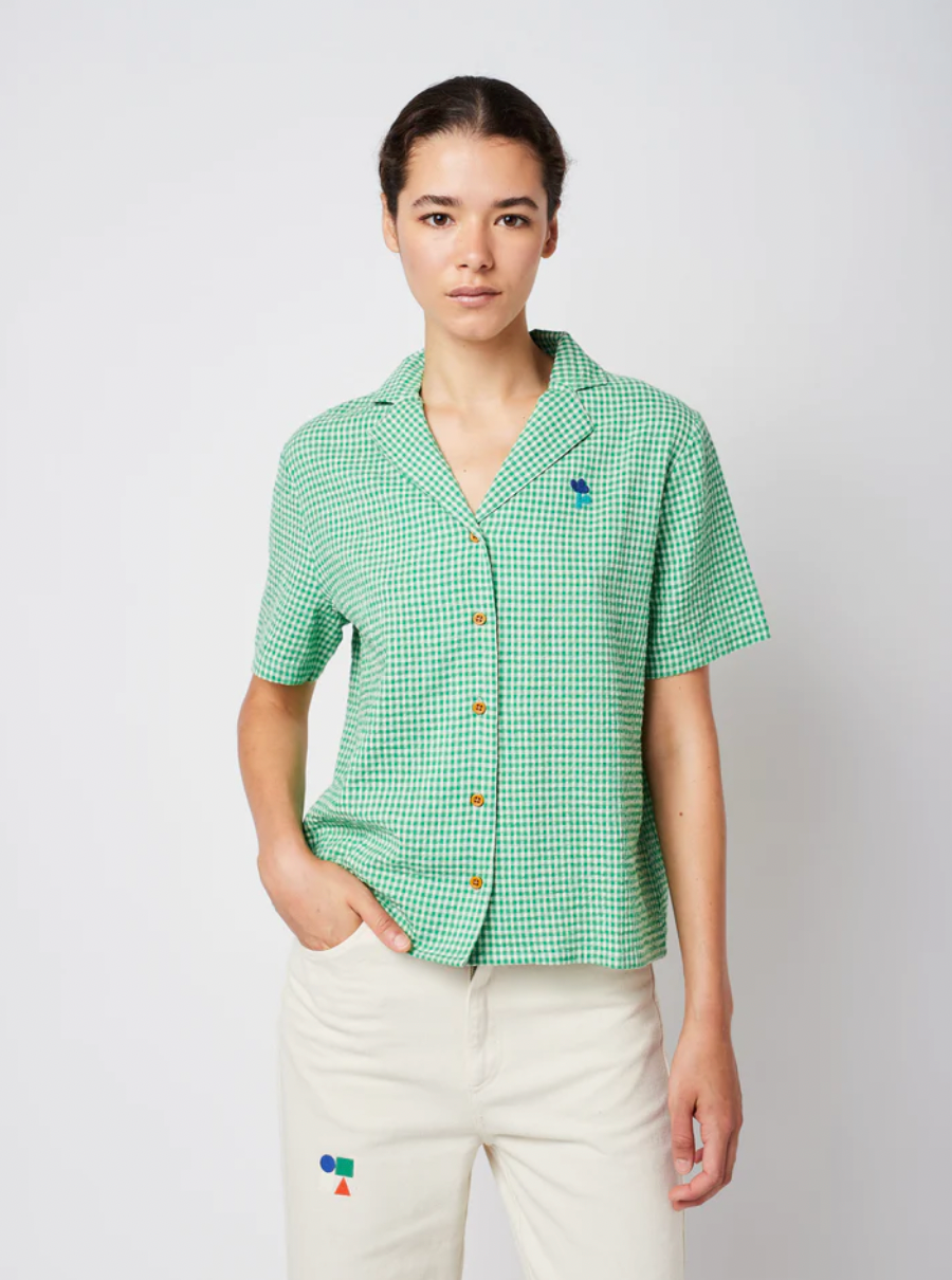 Bobo Choses Sea Flower Vichy Shirt