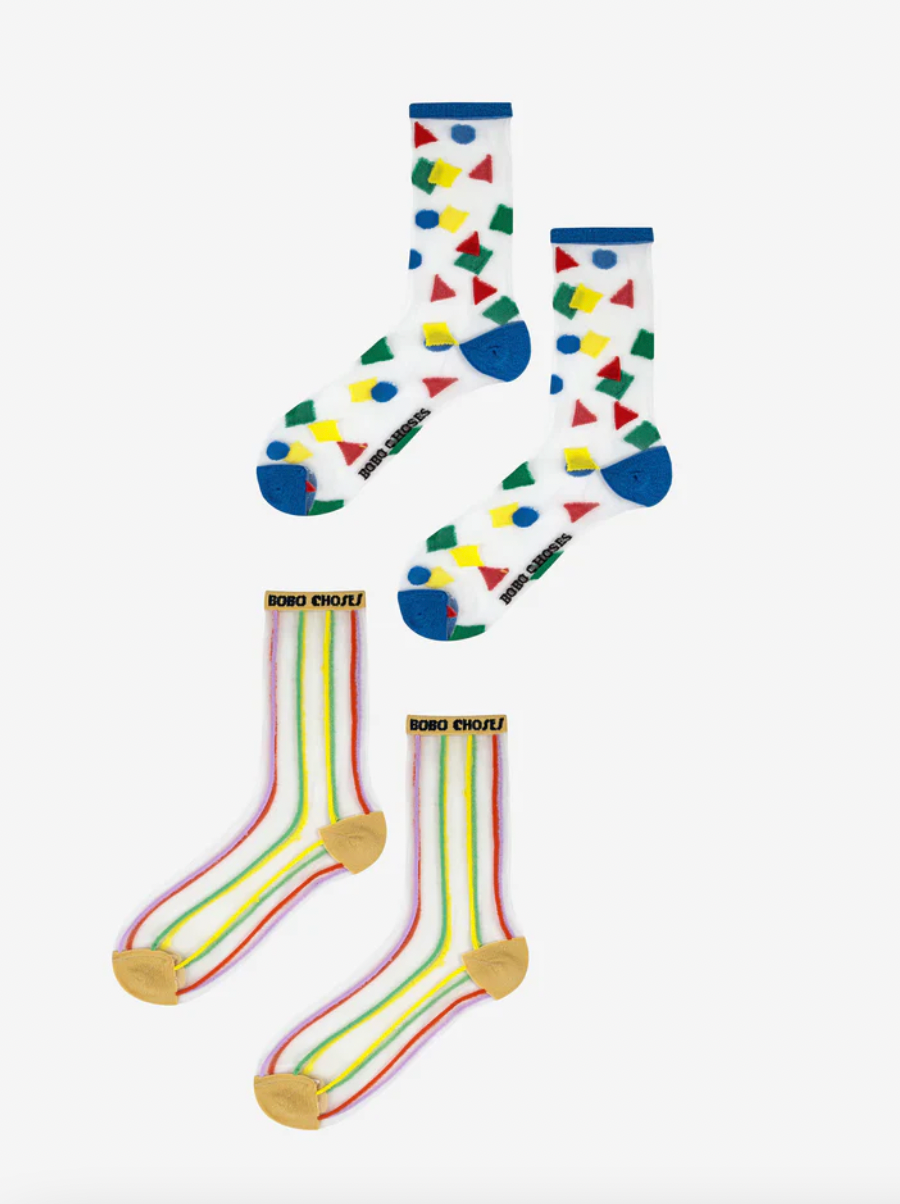 Bobo Choses Transparent Short Socks Pack