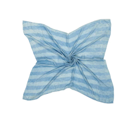 Silk Scarf in Blue Stripe