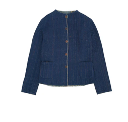 Denim Jacket with Kantha Detailing