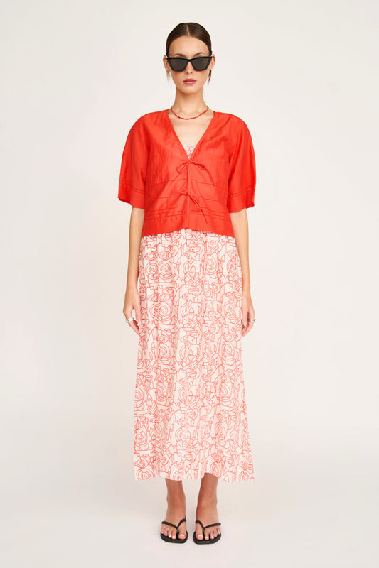 Seychelles Tie Top Chili