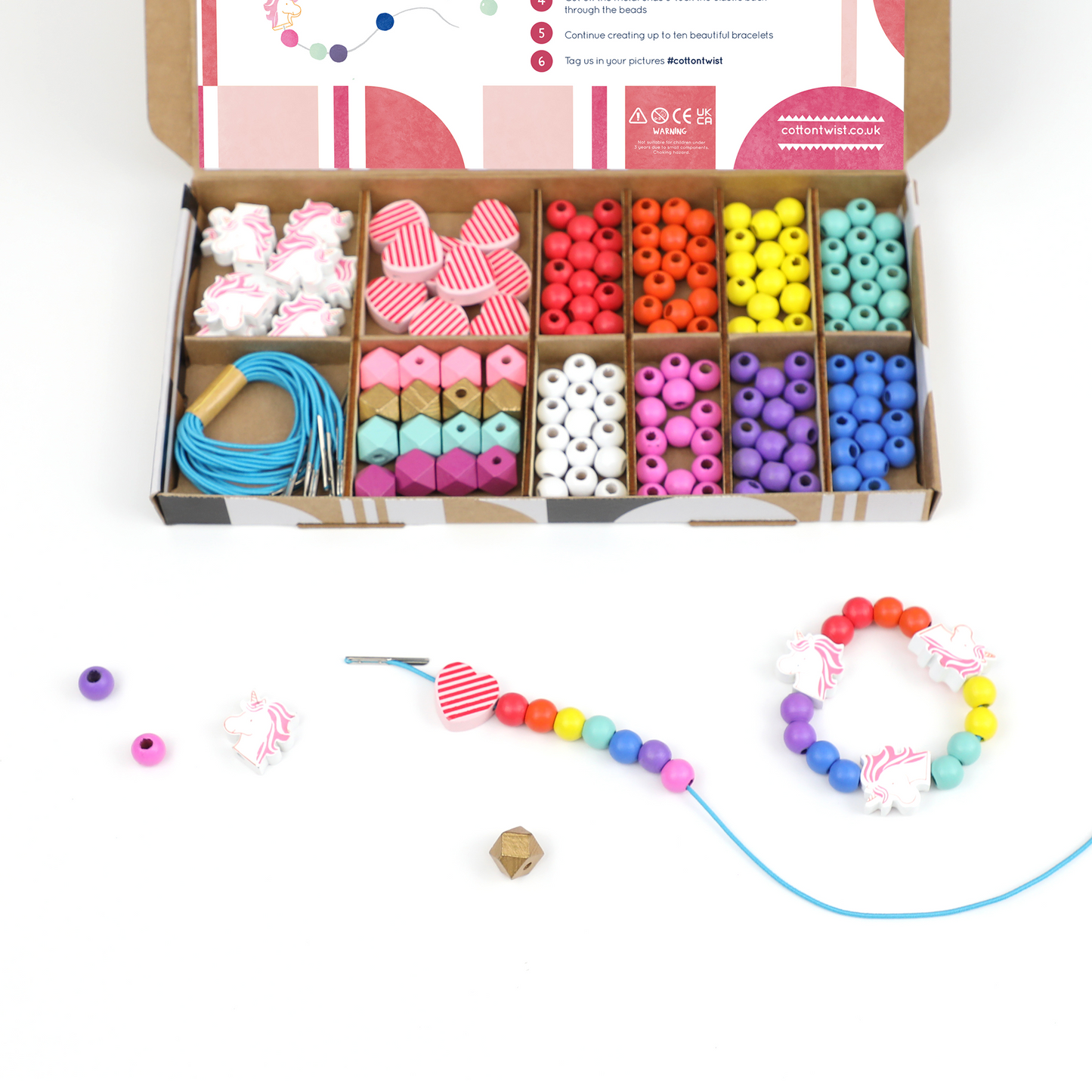 Unicorns & Hearts - Bracelet Making Kit
