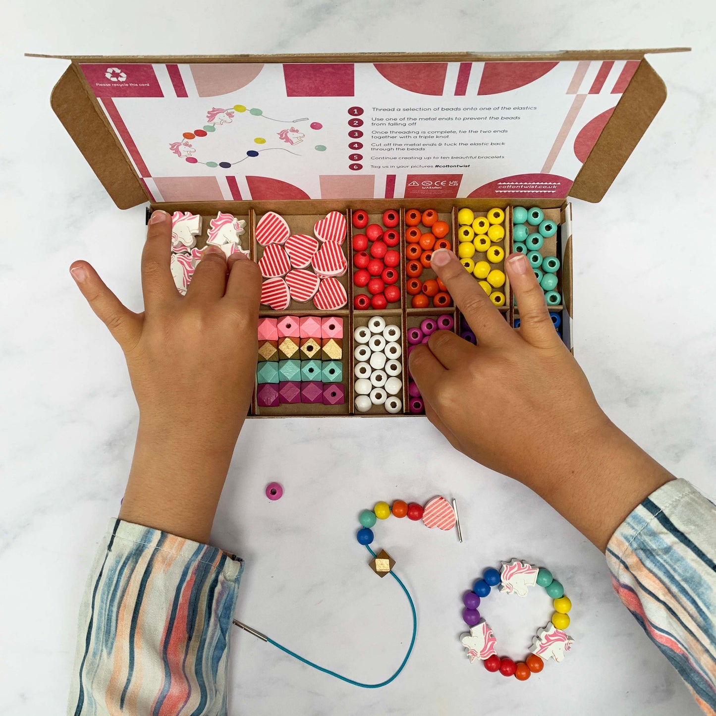 Unicorns & Hearts - Bracelet Making Kit
