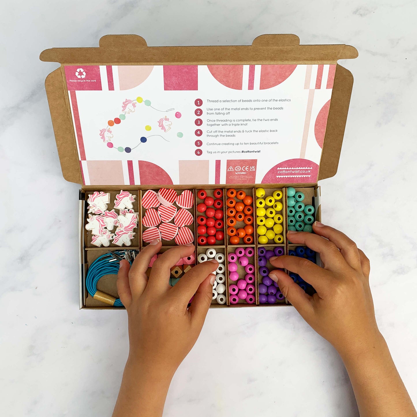 Unicorns & Hearts - Bracelet Making Kit