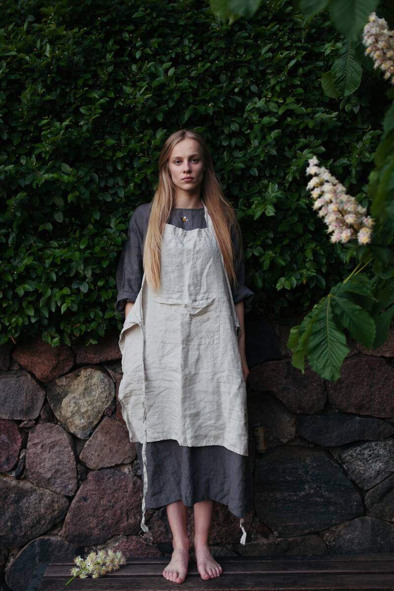 Traditional Linen Apron