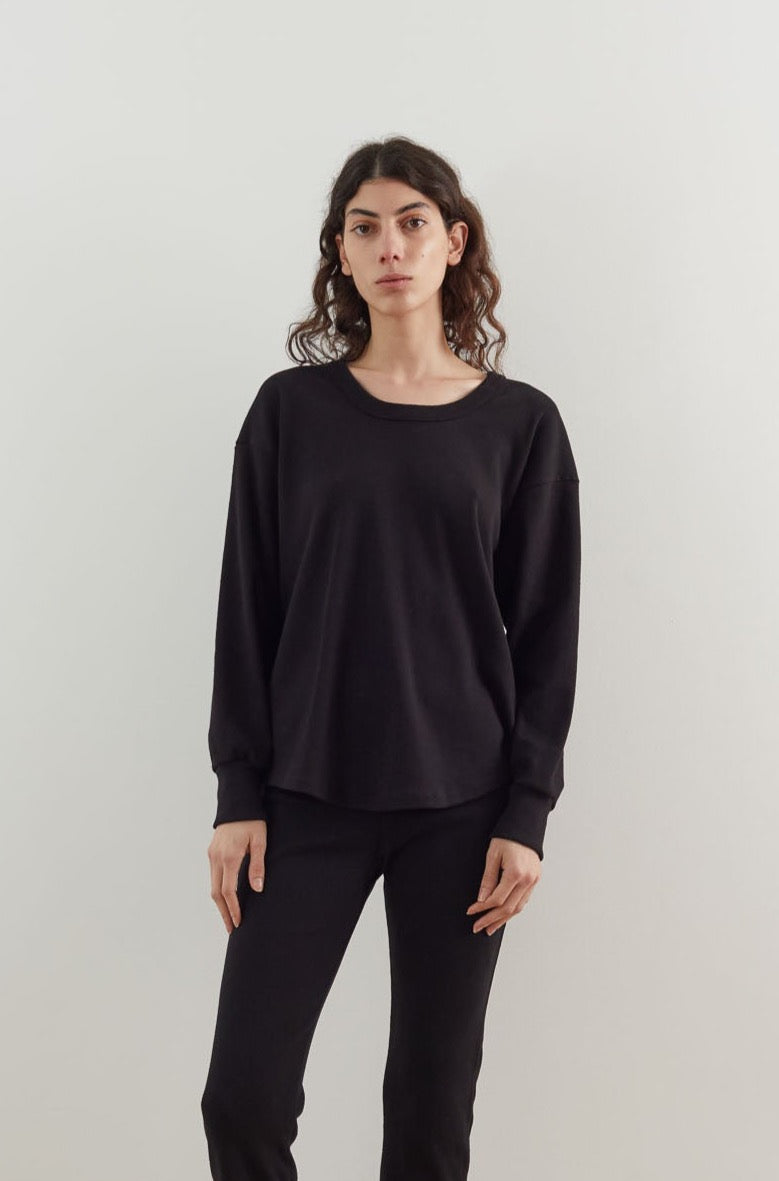 Wol Hide Easy Scoop Neck Thermal in Black I’m