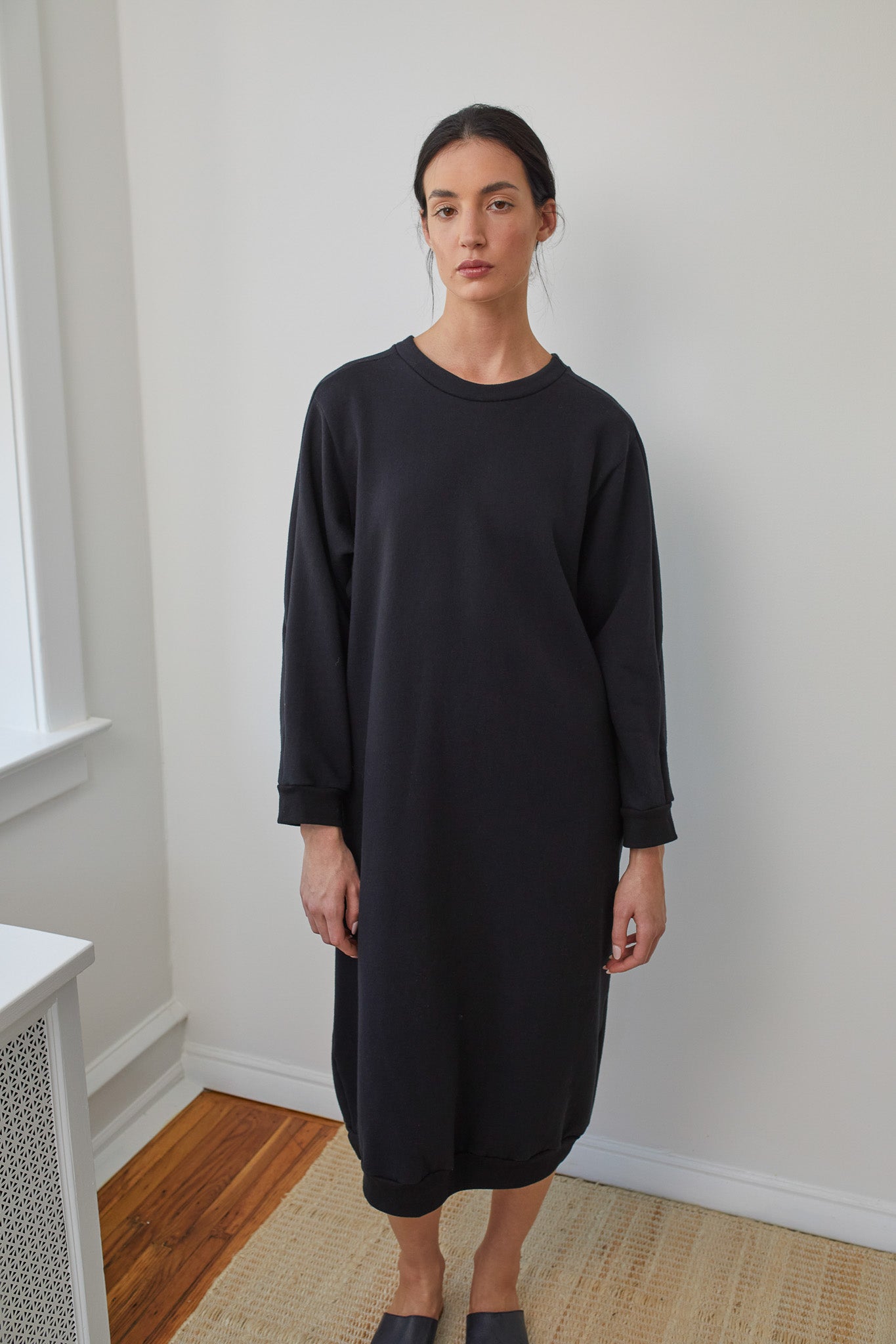 Wol Hide Easy Sweatshirt Dress in Black