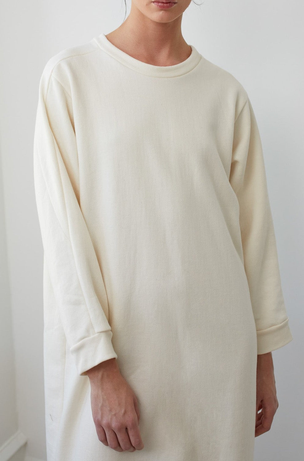 Wol Hide Easy Sweatshirt Dress in Natural