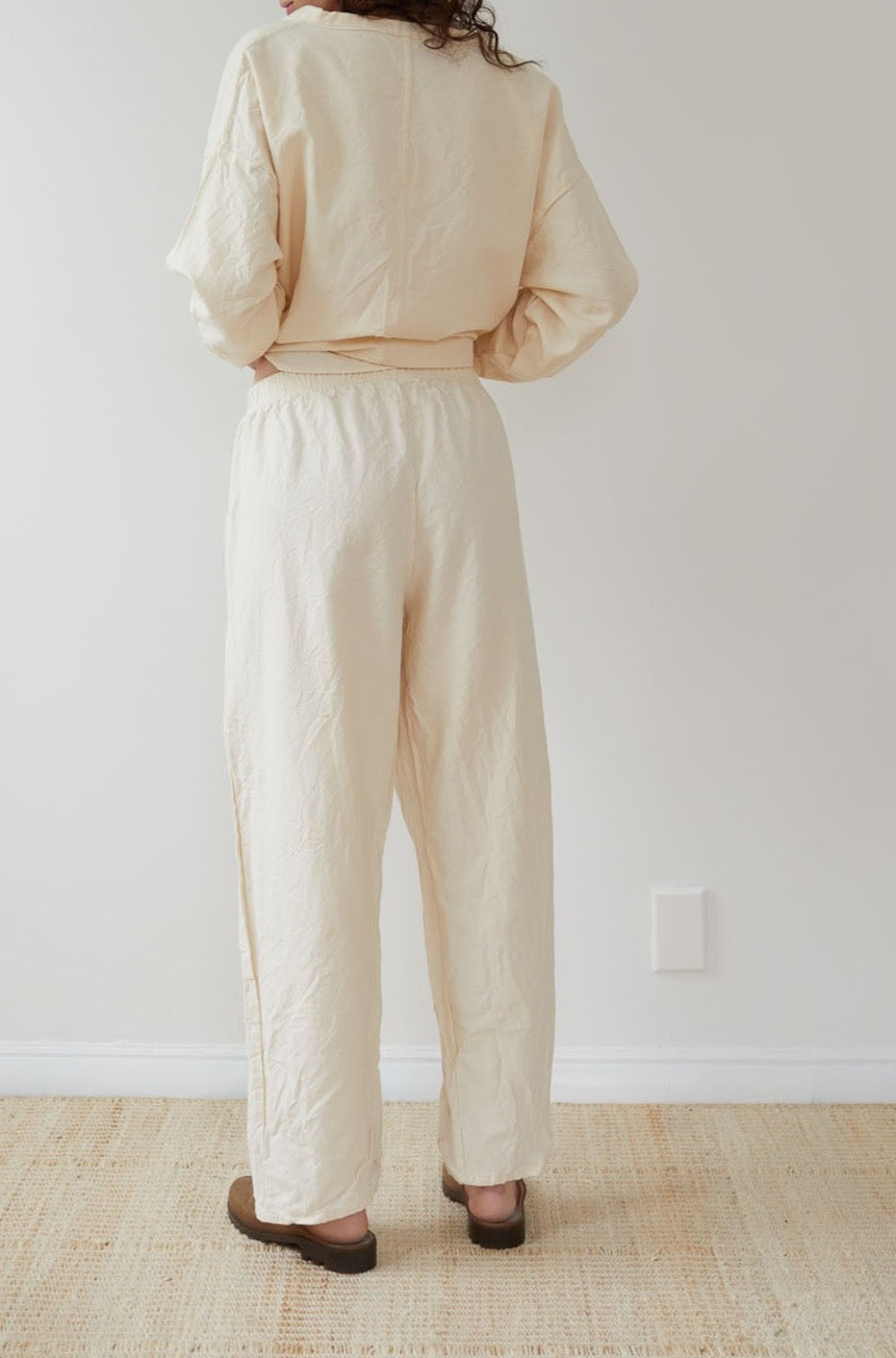 Wol Hide Twill Trouser in Natural