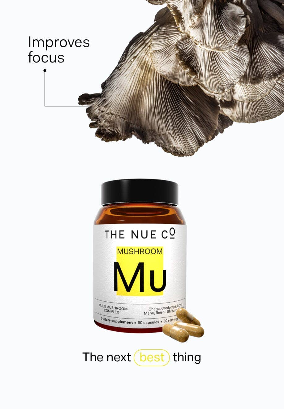 MULTI MUSHROOM COMPLEX: 60 CAPS JAR