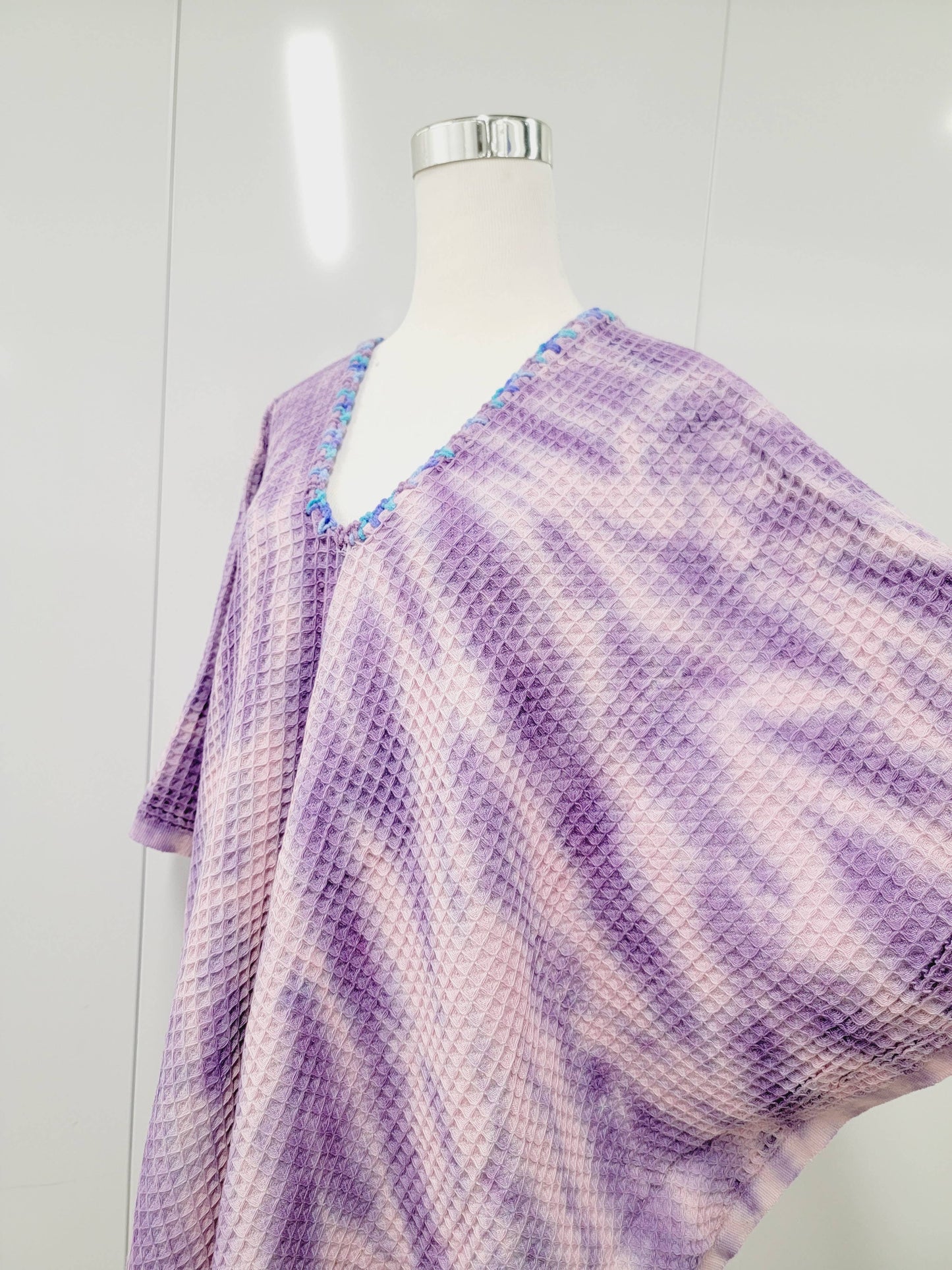 Beach cover-up, Hand made Honey comb wave Cotton cover