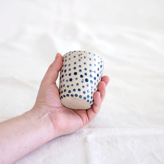 Polka Dot Tumblers - Blue Dot