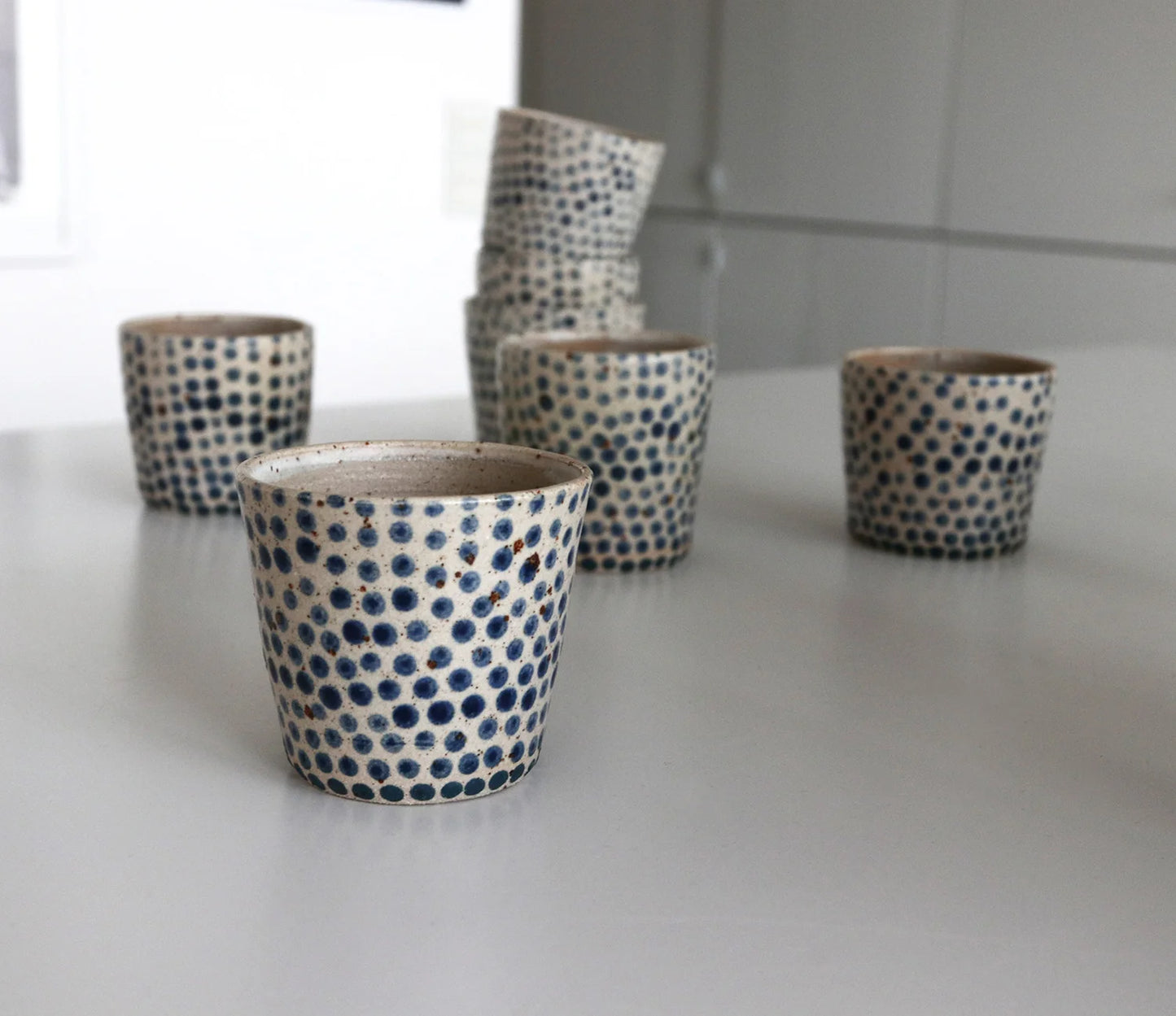 Polka Dot Tumblers - Blue Dot