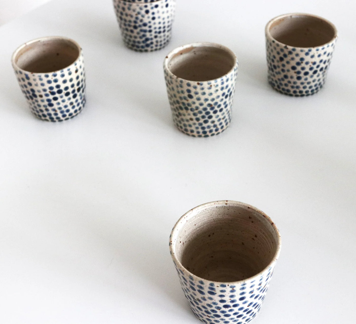 Polka Dot Tumblers - Blue Dot