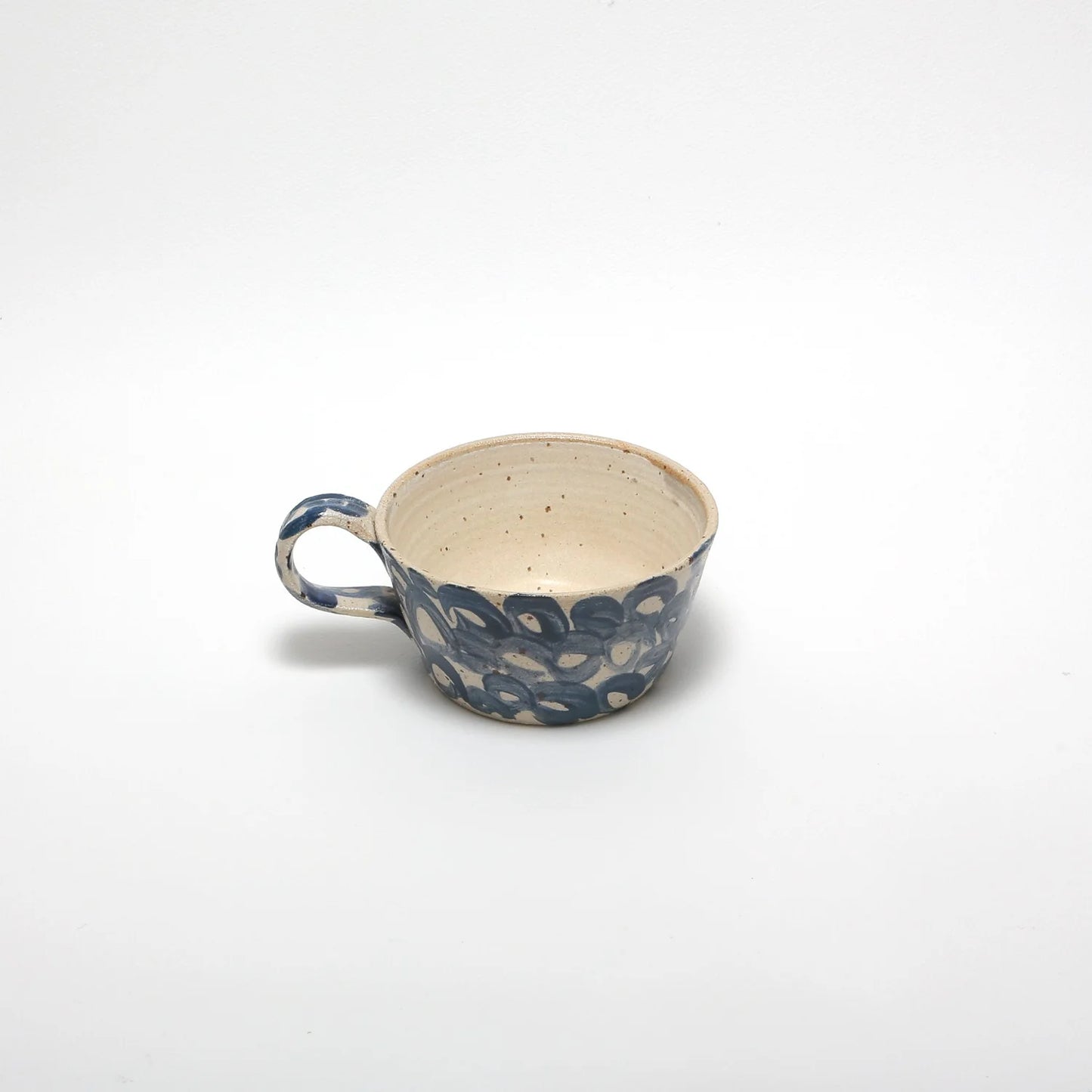 Large Mug - Large Swirl in Dark Blue