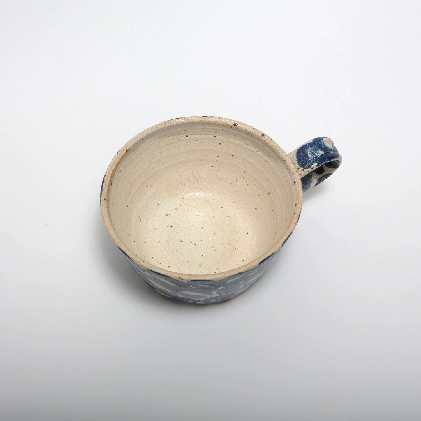 Large Mug - Large Swirl in Dark Blue