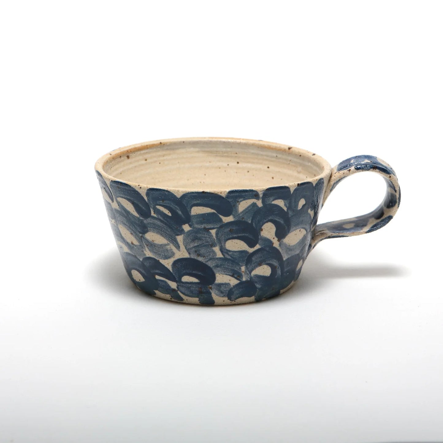 Large Mug - Large Swirl in Dark Blue