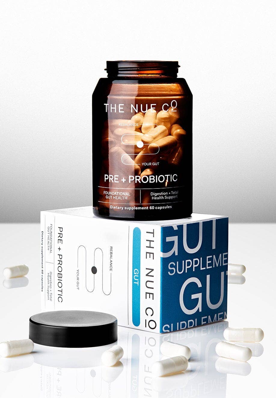 PREBIOTIC + PROBIOTIC: 60 CAPS JAR