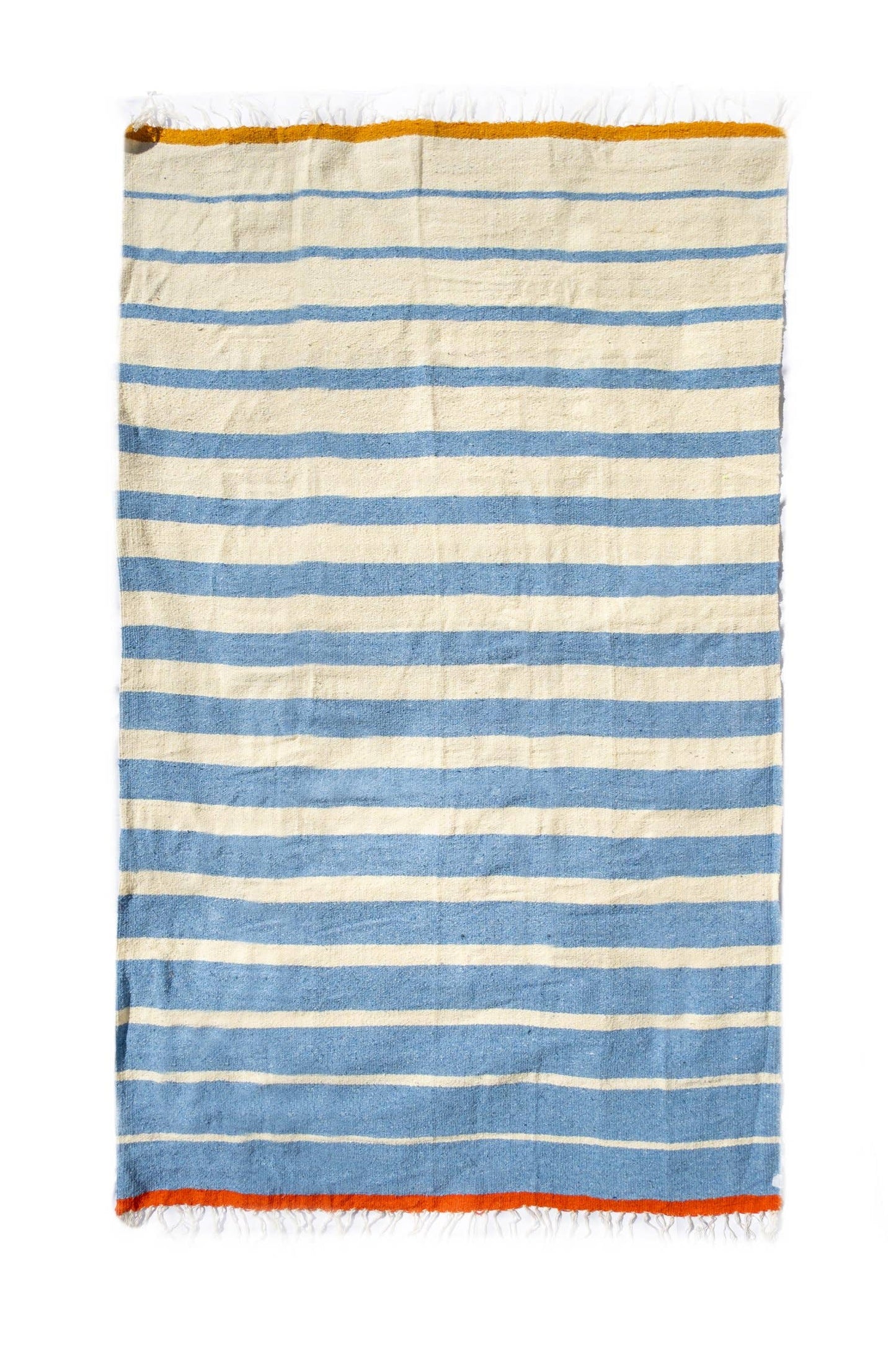 Blue and Cream Stripe - Blanket Roll