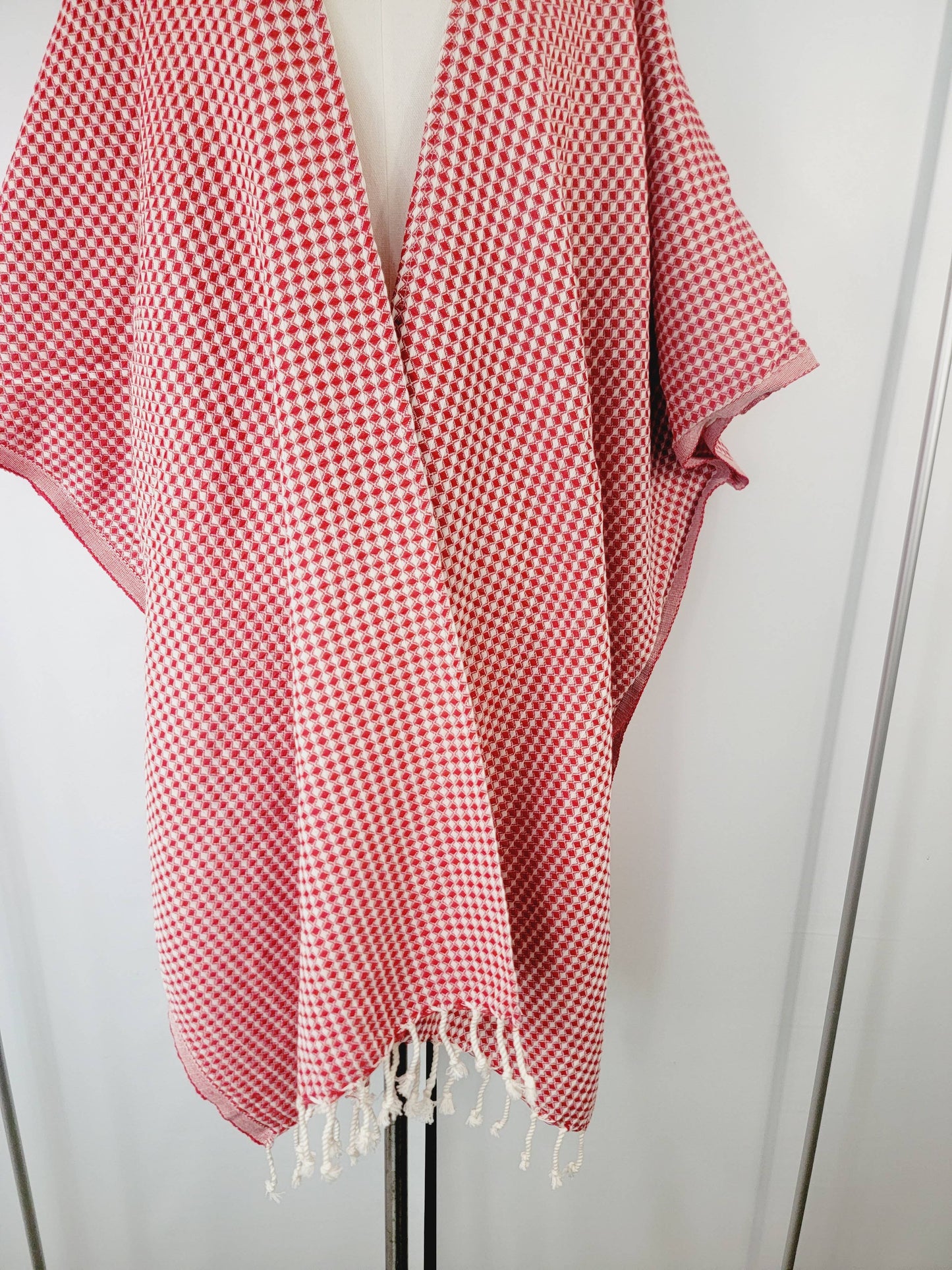 Beach Cover up Cotton, Hand made Light Layer