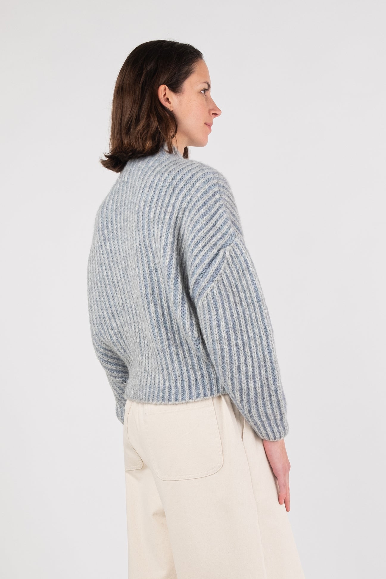 Micaela Greg Steel Blue Ines Sweater