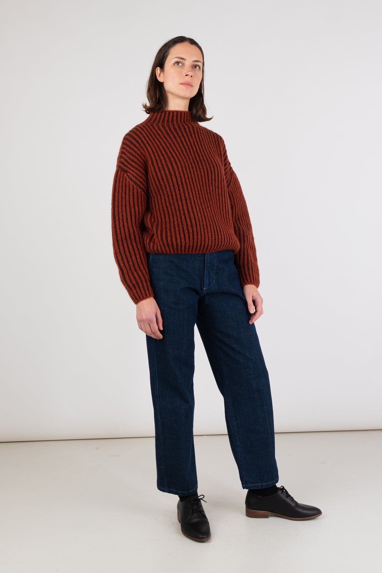 Micaela Greg Rust Ines Sweater