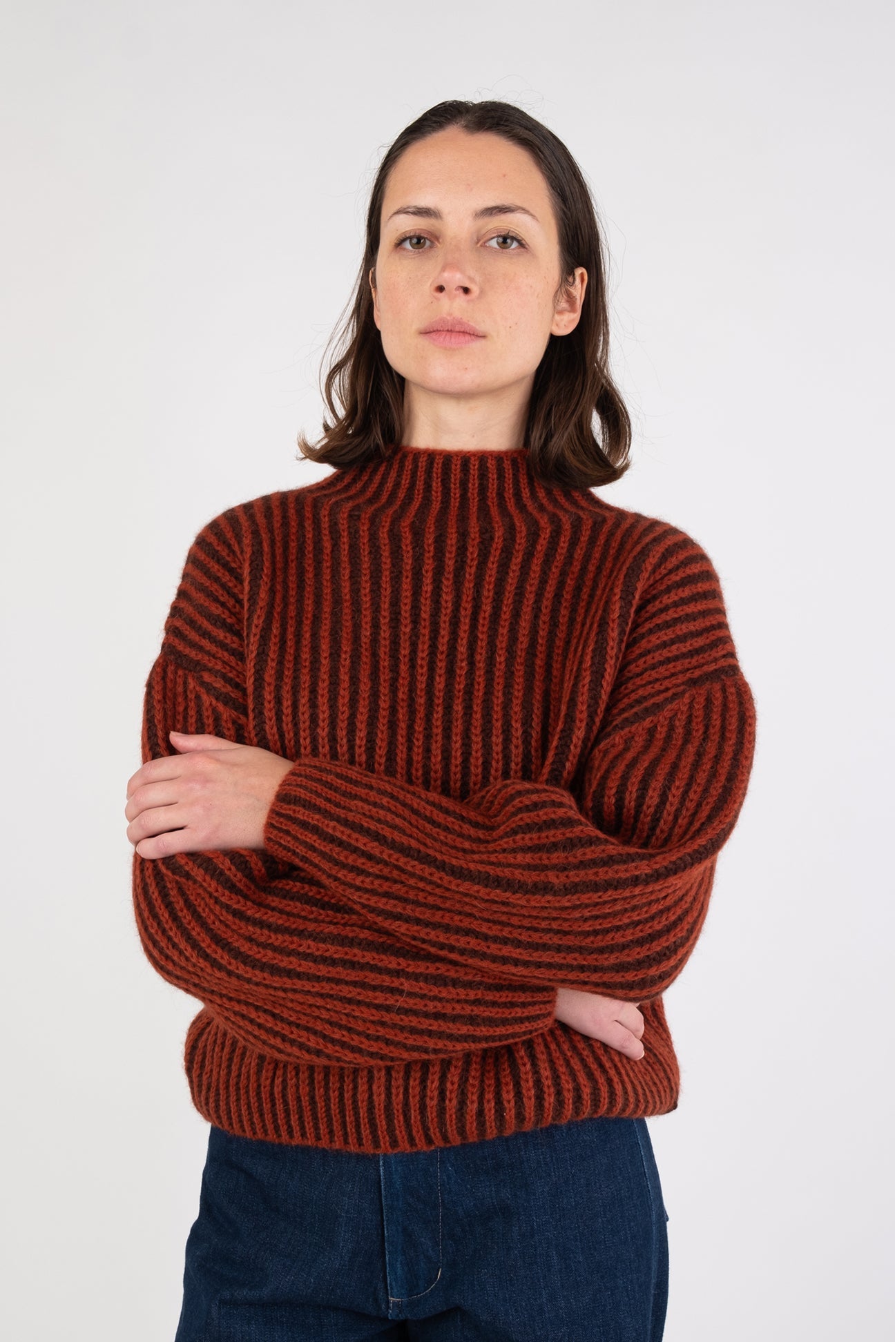 Micaela Greg Rust Ines Sweater