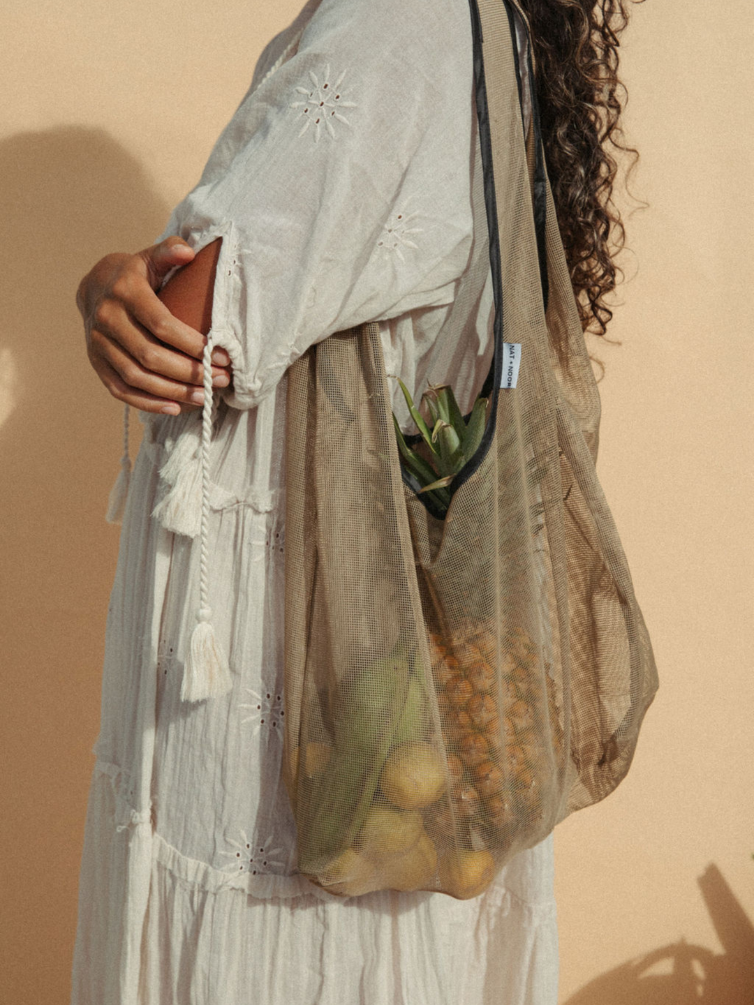 Mesh Bag In Tan