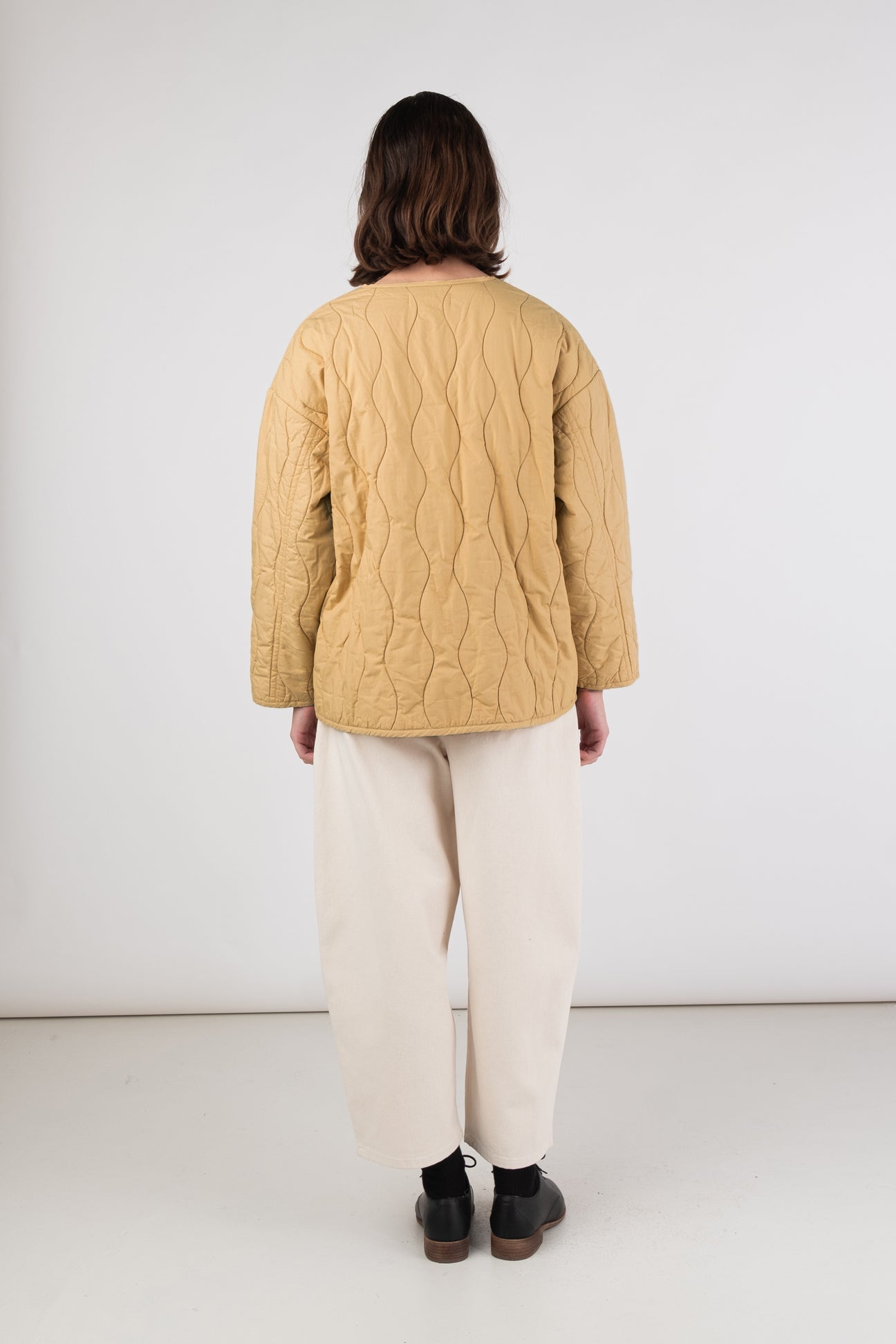 Micaela Greg Honey quilted liner coat
