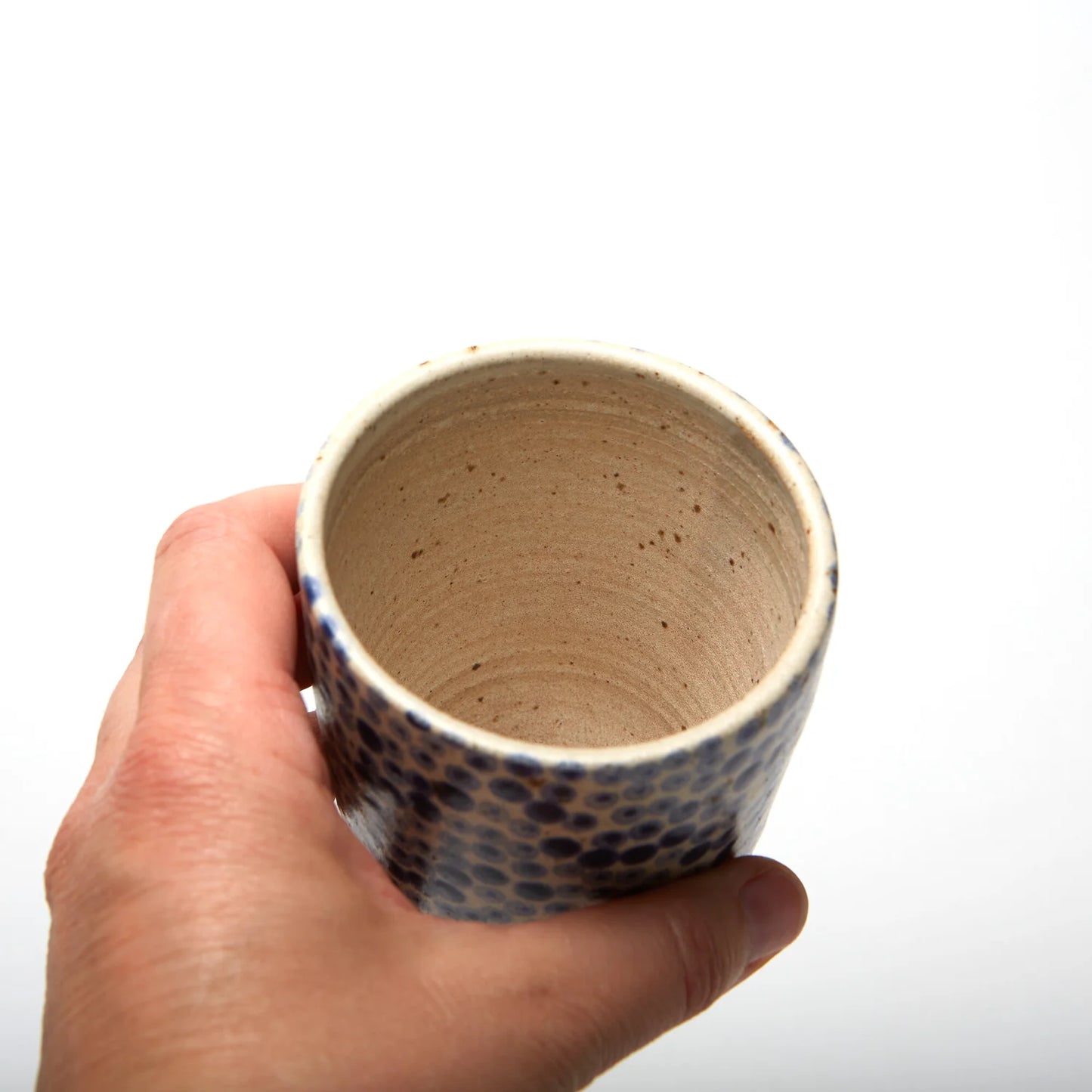 Polka Dot Tumblers - Small Blue Clustered Dots