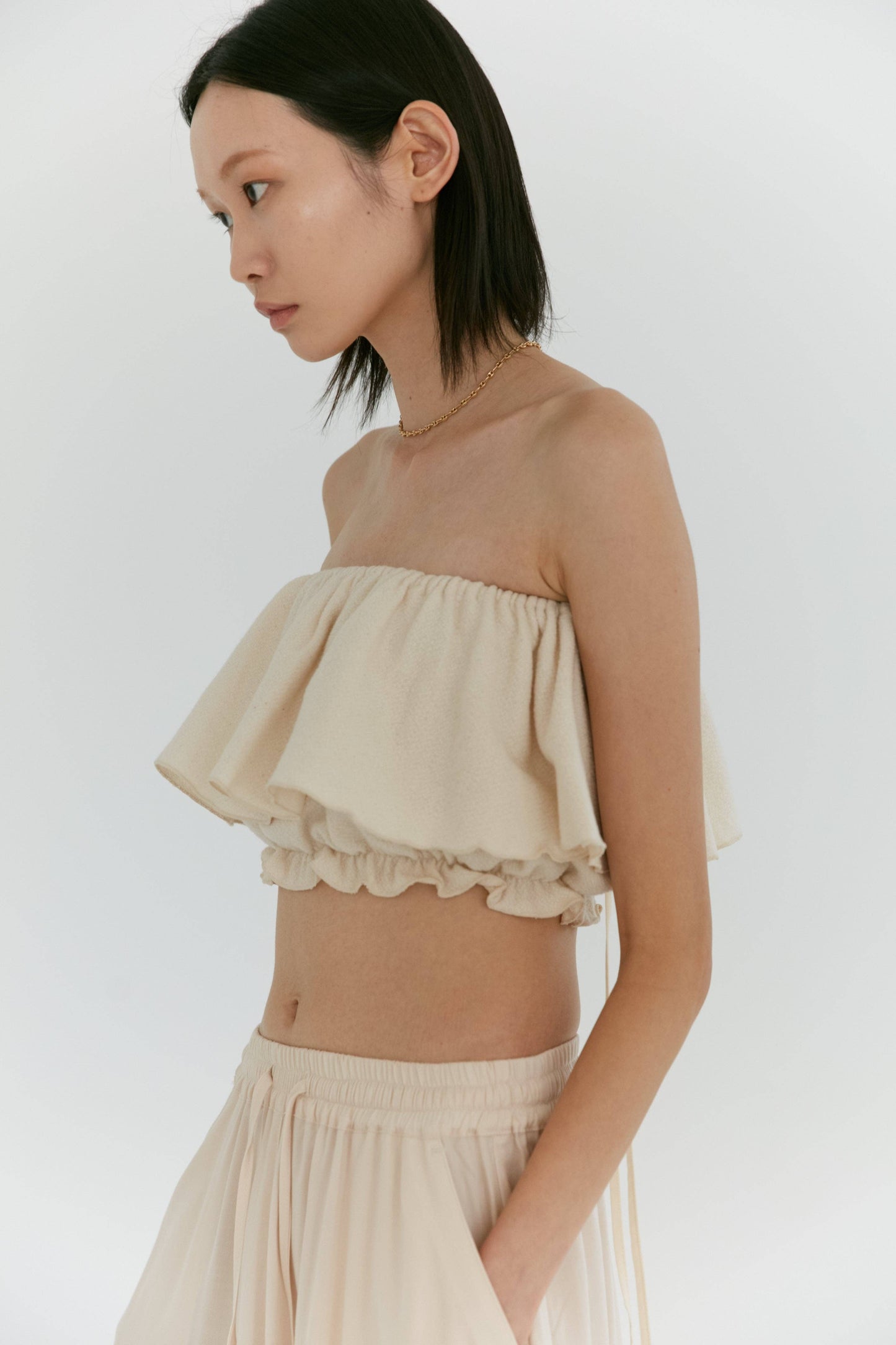 Dandelion Cotton Ruffle Top